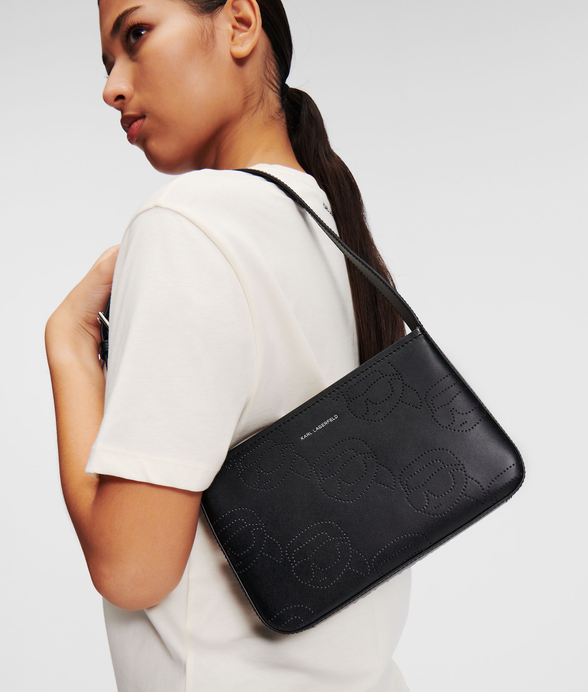 (image for) Interesting K/Ikonik Perforated Shoulder Bag